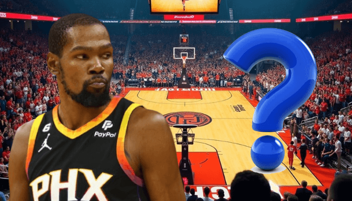 "Even if it's here or in another jersey," Kevin Durant said in response to Phoenix Suns trade rumors.
